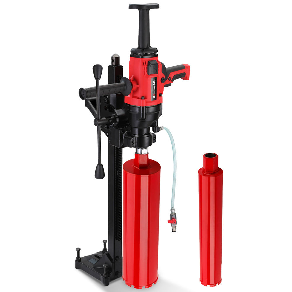 Baumr Ag 2000W 160Mm Handheld Core Drill W/Stand63mm & 127Mm Bit Combo For Concrete Coring Hole Drilling