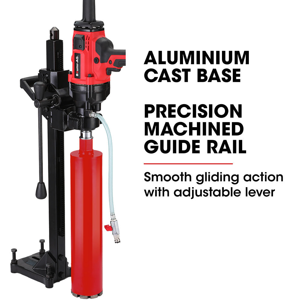 Baumr Ag 2000W 160Mm Handheld Core Drill W/Stand63mm & 127Mm Bit Combo For Concrete Coring Hole Drilling