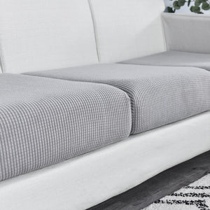 Sofa Cover Gray Polyester Thick Stretchable Cushion For Living Room Slipcovers