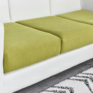 Sofa Cover Green Polyester Thick Stretchable Cushion For Living Room Slipcovers