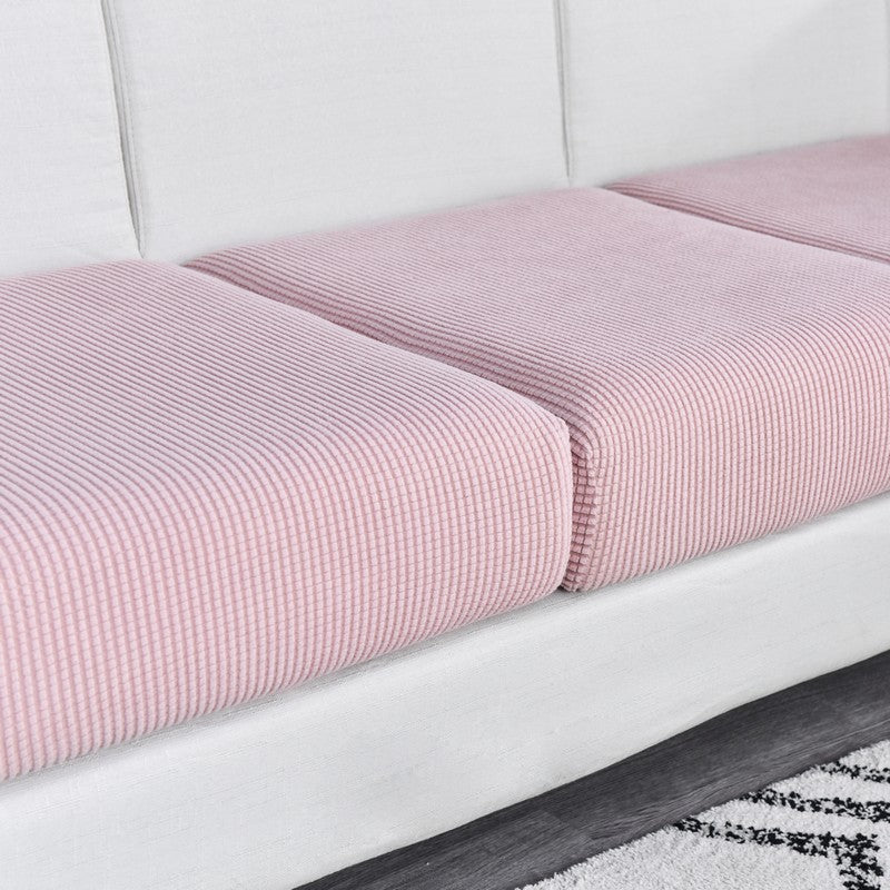 Sofa Cover Old Rose Polyester Thick Stretchable Cushion For Living Room Slipcovers