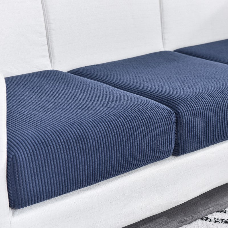 Sofa Cover Navy Polyester Thick Stretchable Cushion For Living Room Slipcovers