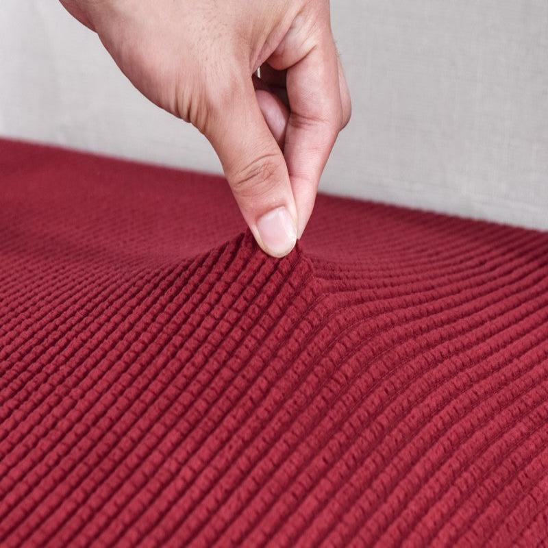 Pillowcase 45X45cm Wine Red Polyester Thick Stretchable Cushion For Living Room