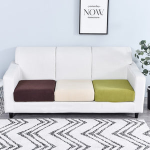 Sofa Cover White Polyester Thick Stretchable Cushion For Living Room Slipcovers