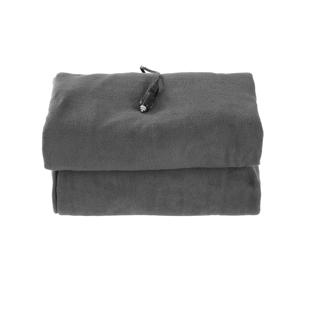 Giselle Bedding Electric Heated Blanket Car Throw Rug Grey