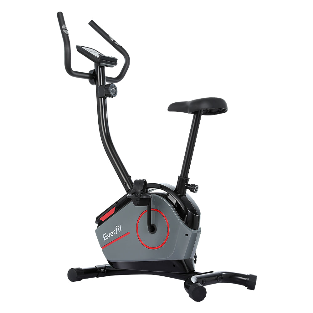 Everfit Magnetic Exercise Bike 8 Levels Upright Fitness Home Gym Cardio