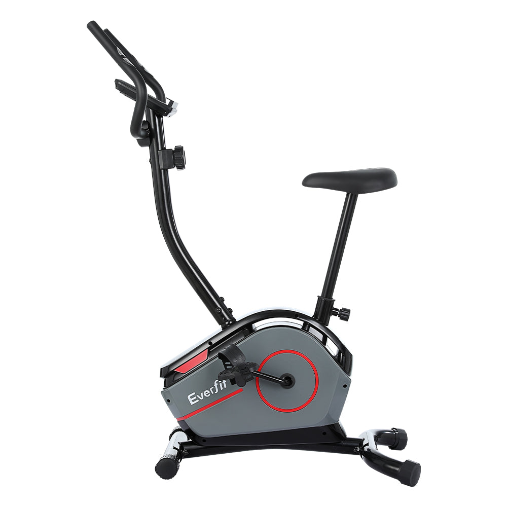 Everfit Magnetic Exercise Bike 8 Levels Upright Fitness Home Gym Cardio