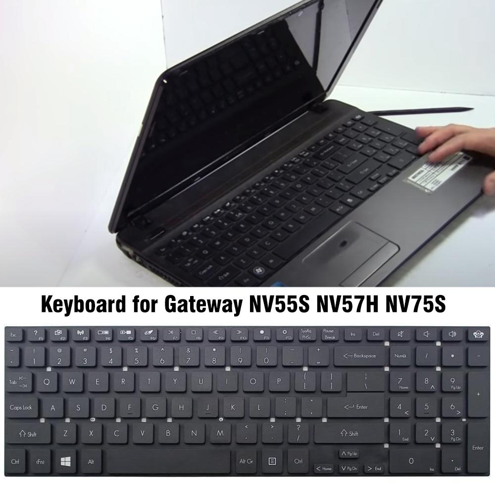 Replacement Keyboard For Gateway Nv55s Nv57h Nv75s Laptop Black
