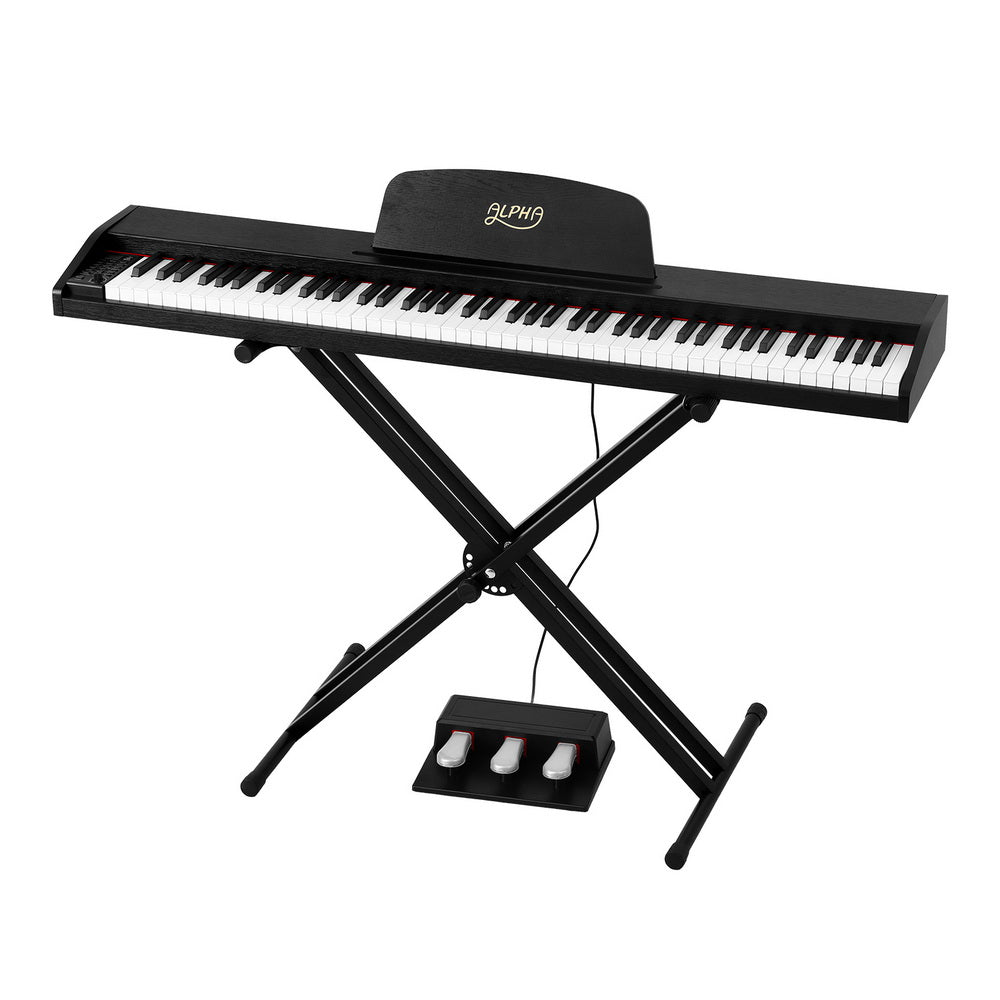 Alpha 88 Keys Digital Piano Keyboard Electronic W/ Stand