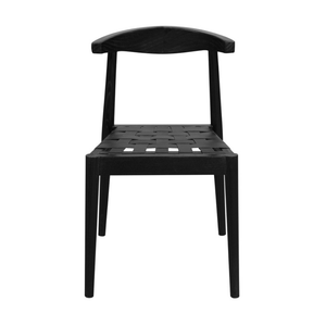 Elliot Leather Dining Chair (Black)