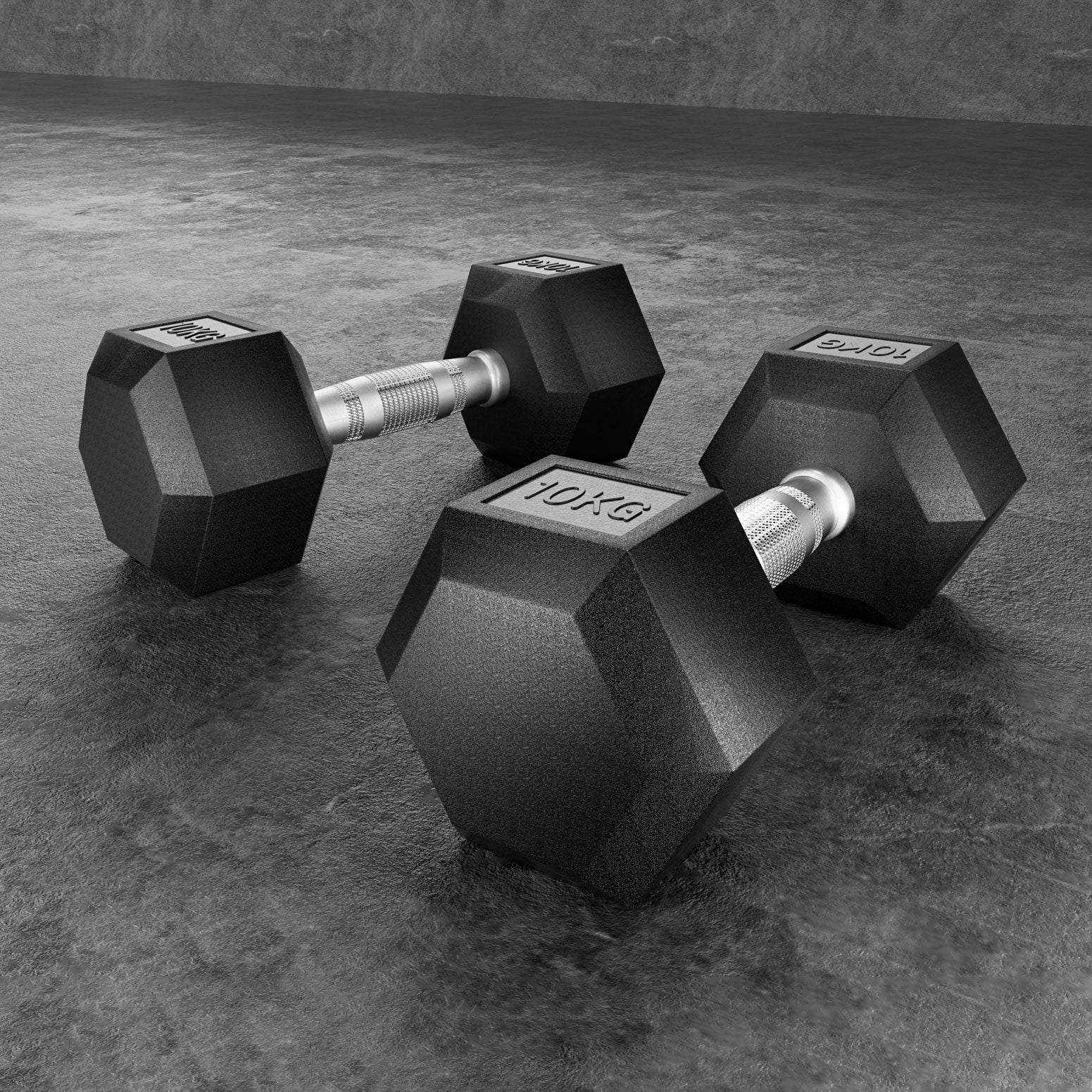 Everfit 20Kg Hex Dumbbells Set Weights Lifting Bench Gym Workout 2X10kg