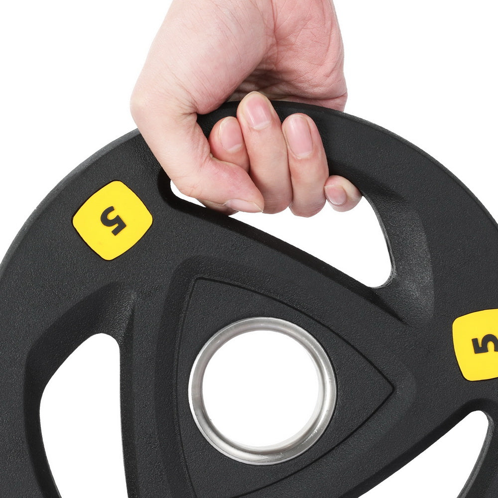 Everfit Weight Plates Standard 5Kg Dumbbells Barbells Lifting Home