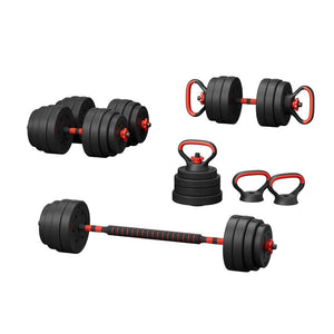 Everfit 40Kg Dumbbells Set Kettle Bell Weight Plates Barbells Gym