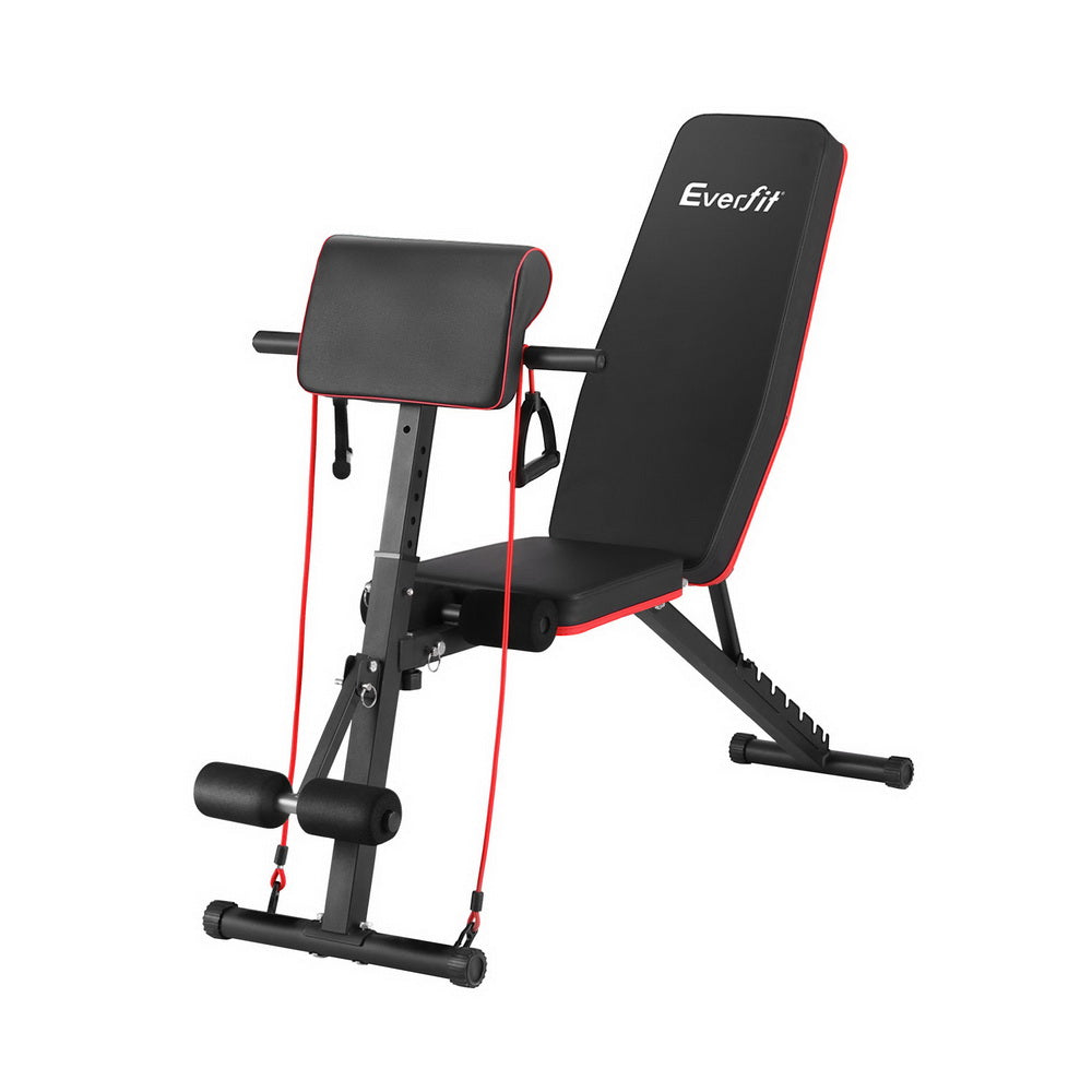 Everfit Weight Bench Adjustable Preacher Curl Press Dumbbell Stool 260Kg