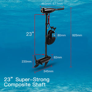 45 Lbs Electric Trolling Motor Inflatable Boat Outboard Engine Fishing Marine