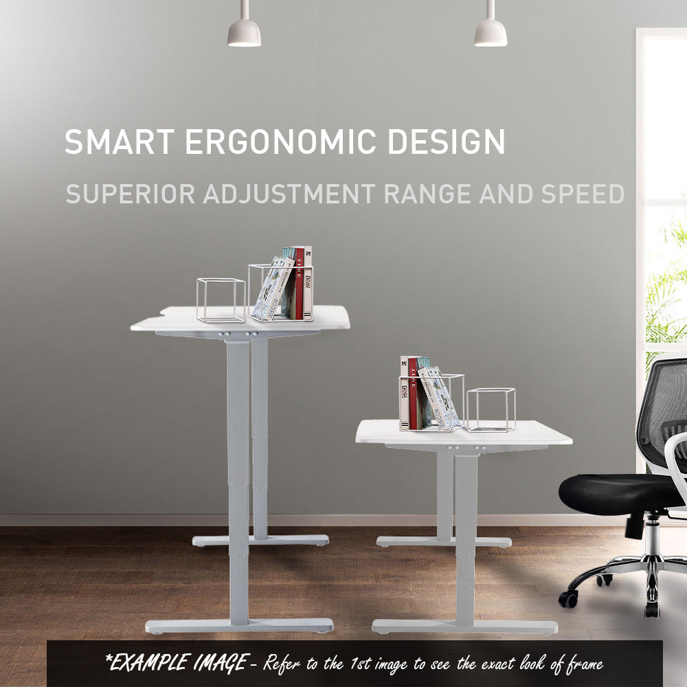 Fortia Sit To Stand Up Standing Desk 150X70cm 62 128Cm Electric Height Adjustable Dual Motor 120Kg Load Arched White Oak