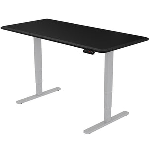 Fortia Sit To Stand Up Standing Desk 150X70cm 62 128Cm Electric Height Adjustable Dual Motor 120Kg Load Black/Silver Fra