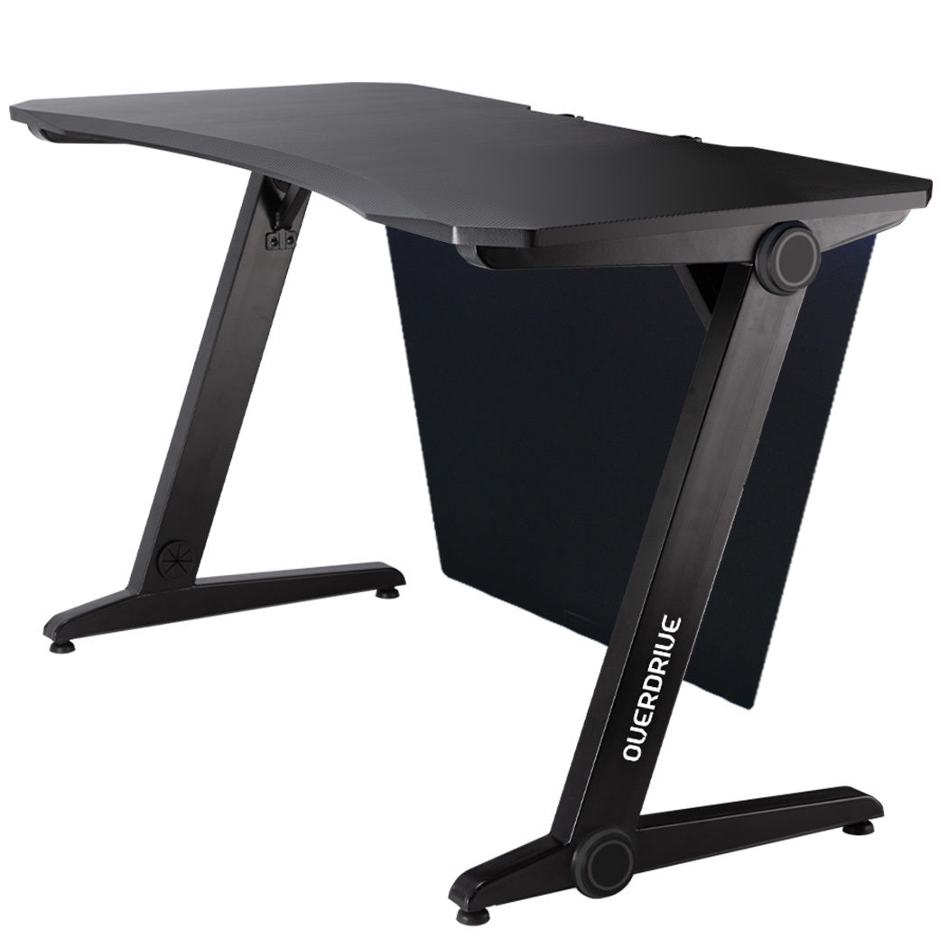 Overdrive Gaming Pc Desk Carbon Fiber Style Black