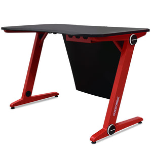 Overdrive Gaming Pc Desk Carbon Fiber Style Black Red