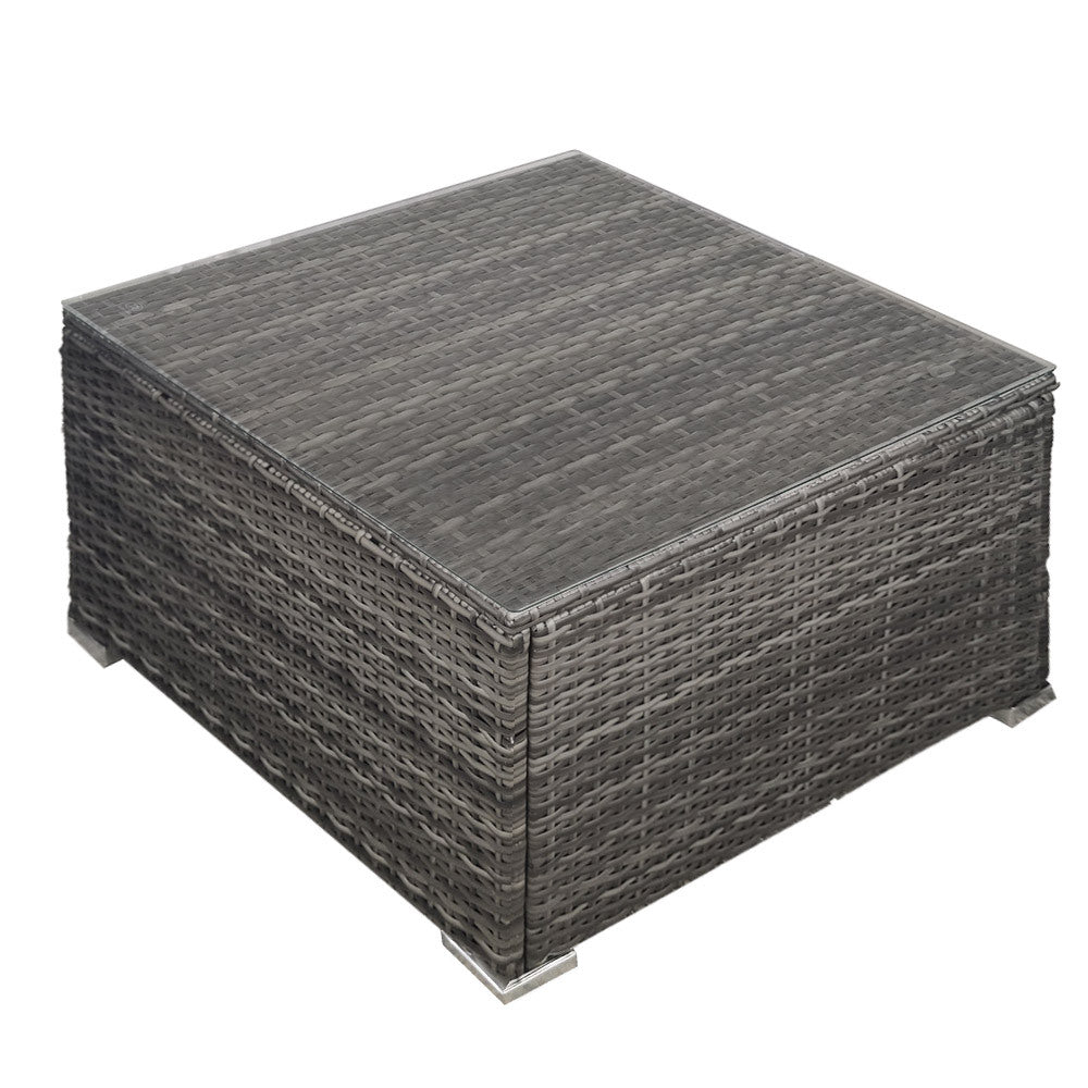 Rattan 1 Piece Outdoor Wicker Coffee Table Grey