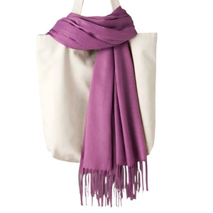 Fashion Women Scarf Thin Shawls Solid Colour Cashmere Like Pashmina Hijabs Wraps