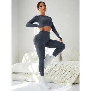 Fashion Exercise Clothes Yoga Suit For Women In Solid Colours And Various Sizes