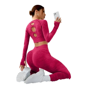 Fashion Exercise Clothes Yoga Suit For Women In Solid Colours And Various Sizes