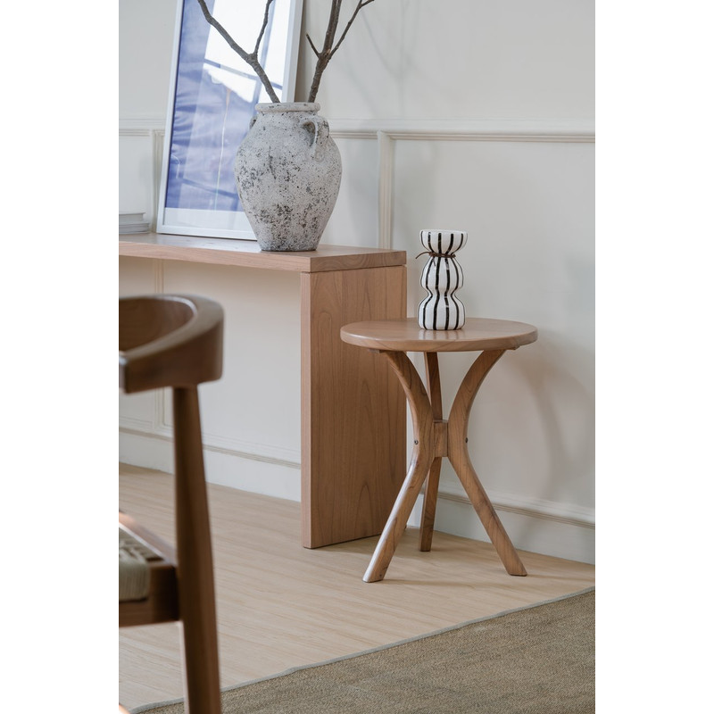 Gatsby Round Side Table Small Natural