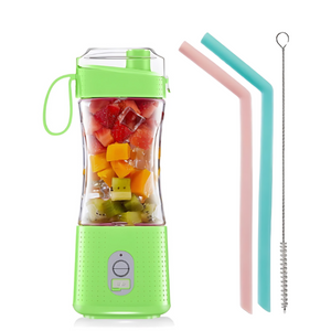 Mini Juicer Green Portable Blender Rechargeable Bottle Shaker 380Ml