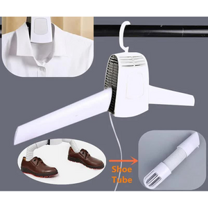 Grey Portable Intelligent Clothes Drying Hanger Quick With 3D Airflow For Travel And Home