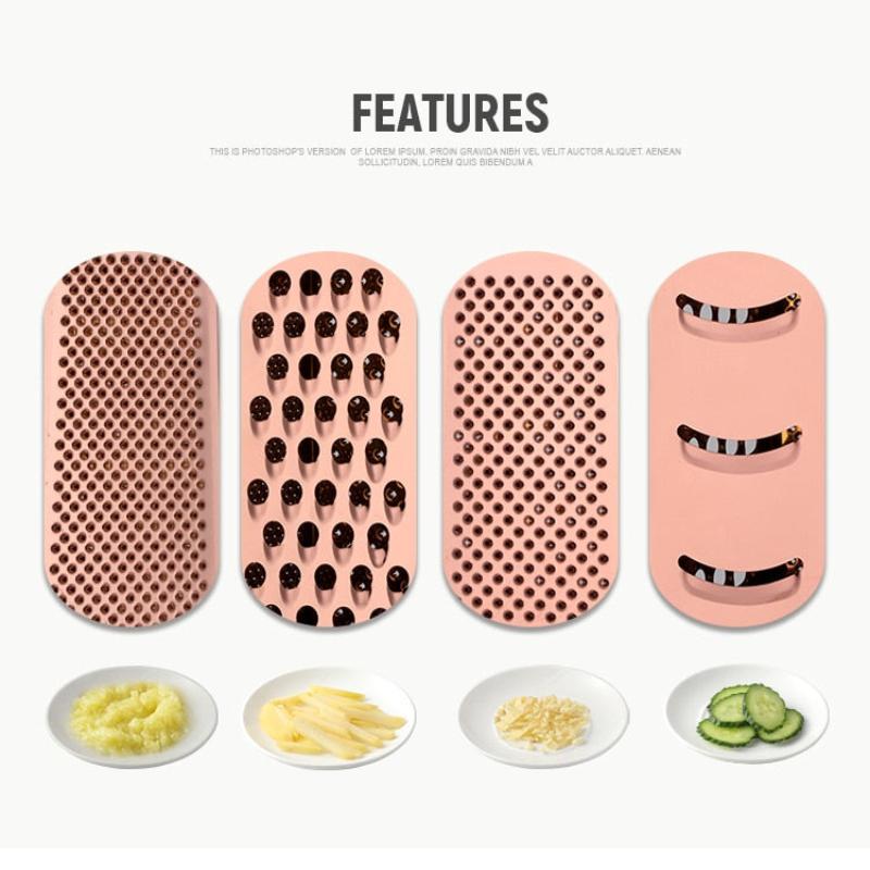 Rose Gold Stainless Steel Multi Slicer For Kitchen Tools And Gadgets