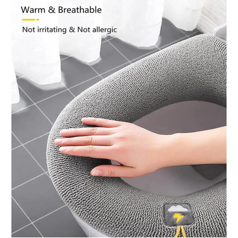 Toilet Seat B Green Washable Soft Mat Pad Cushion O Shape Cover Accessories