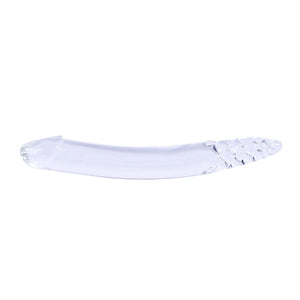 Black Wolf Pyrex Glass Dildo With Crystal Anal Butt Plug Spot Masturbation Adult Sex Toys