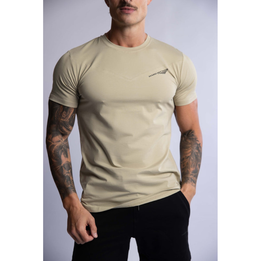 Hard Hitters Slim Fit Cotton Tee Sage