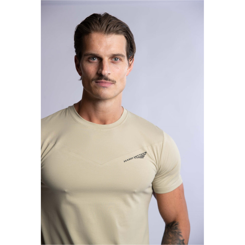 Hard Hitters Slim Fit Cotton Tee Sage