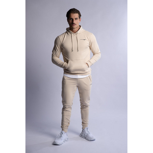 Hard Hitters Slim Fit Terry Hoodie Beige