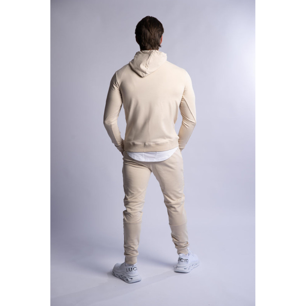 Hard Hitters Slim Fit Terry Hoodie Beige