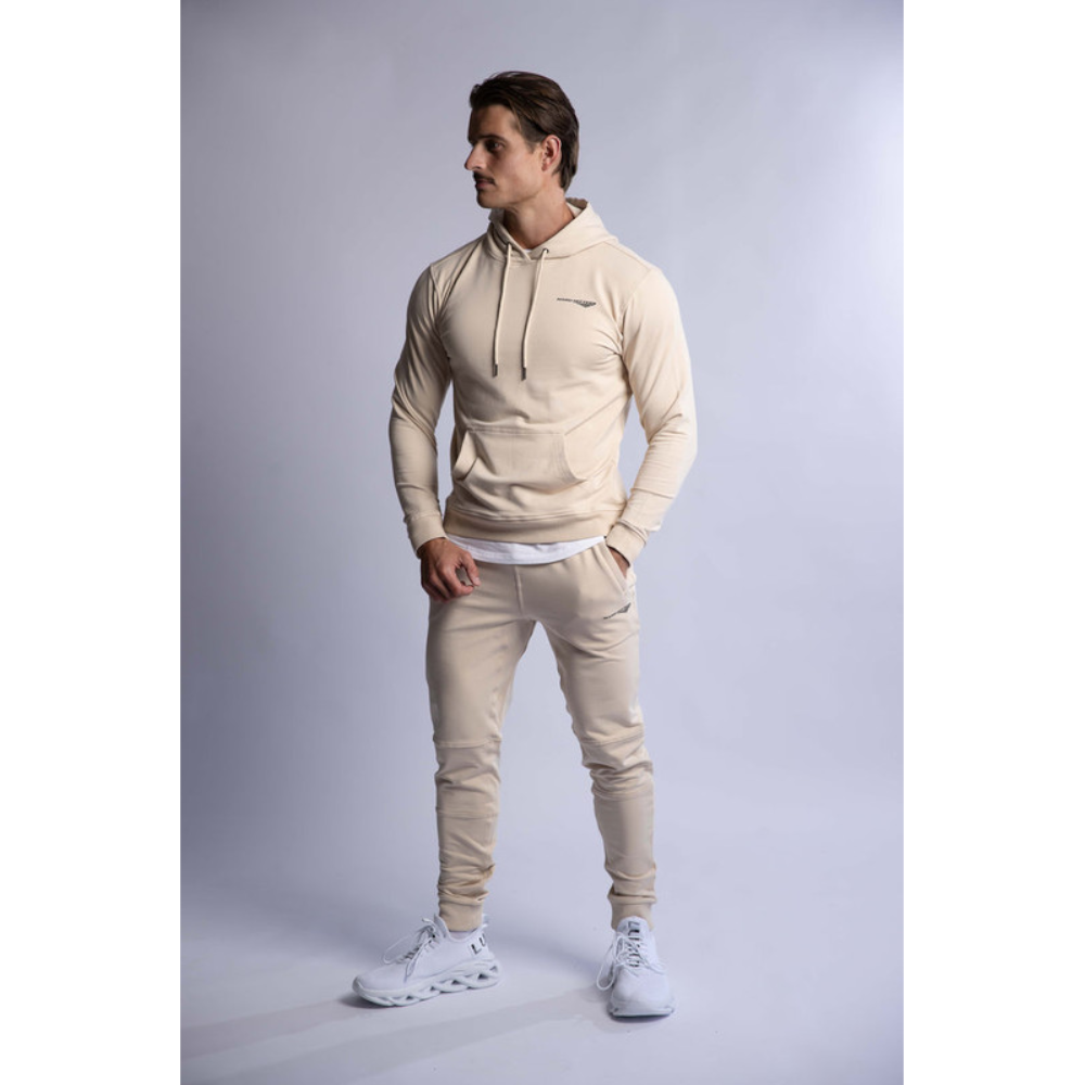 Hard Hitters Slim Fit Terry Joggers Beige