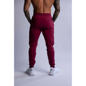 Hard Hitters Slim Fit Terry Joggers Burgundy