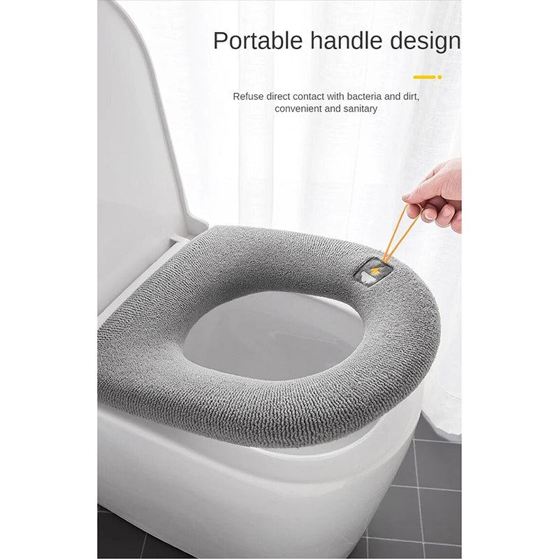 Toilet Seat B Green Washable Soft Mat Pad Cushion O Shape Cover Accessories