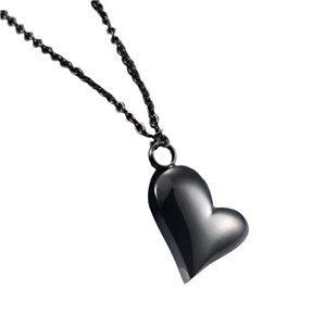 Veile Studios Heart Keepsake Stainless Steel Urn Necklace Pendant For Pet Ashes And Accessories