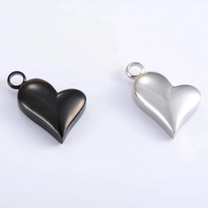 Veile Studios Heart Keepsake Stainless Steel Urn Necklace Pendant For Pet Ashes And Accessories