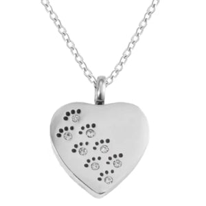 Veile Studios Heart Shaped Urn Necklace For Ashes Stainless Steel Jewelry Keepsake Gift