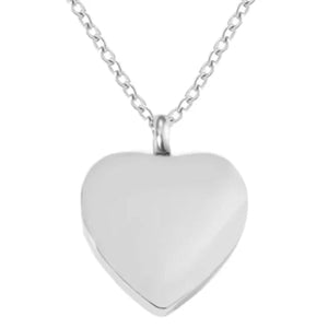 Veile Studios Heart Shaped Urn Necklace For Ashes Stainless Steel Jewelry Keepsake Gift