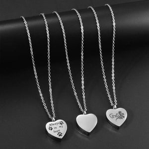 Veile Studios Heart Shaped Urn Necklace For Ashes Stainless Steel Jewelry Keepsake Gift