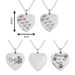 Veile Studios Heart Shaped Urn Necklace For Ashes Stainless Steel Jewelry Keepsake Gift