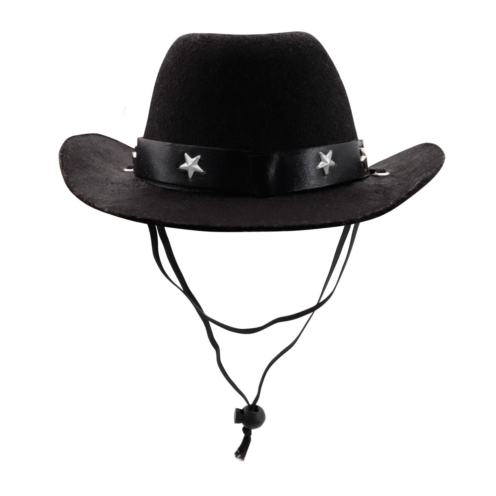 Small Medium Dogs Adjustable Cute Cowboy Pet Hat