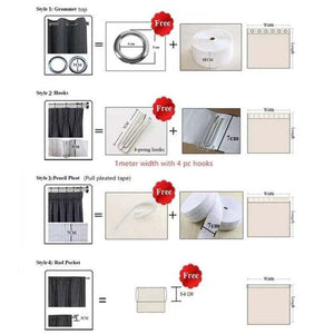 Curtain White 300 Centimetre X 250 Sheer Transparent Line