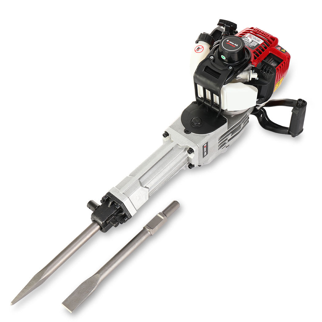 Baumr Ag Baumr-Ag 4 Stroke Petrol Jackhammer With 2 Chisels Carry Bag