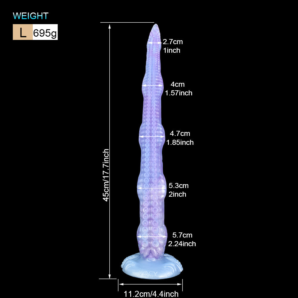 House Of Dasein Pastel Purple Sea Jade Long Tentacle Silicone Dildo